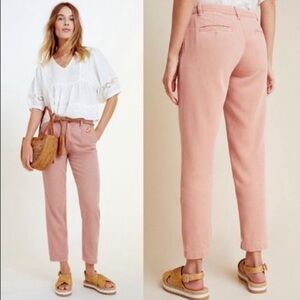 NWT Anthropologie Pink Pilcro High-rise acid wash jeans